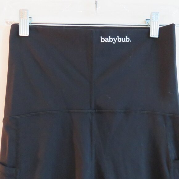 BABYBUB Full Length Maternity Leggings with Pockets in Black - Size XS - Picture 10 of 12